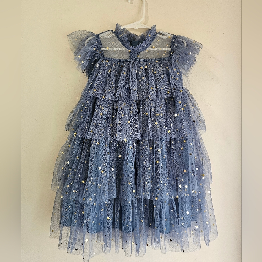 EUC: Star Princess Party Dress 🌟 Girls Small -  5/6